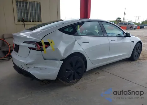 2025 Tesla Model 3 Long Range Rear-Wheel Drive from USA, damaged, VIN 5YJ3E1EA3SF018972